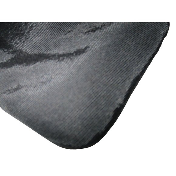 *Vintage INGBER Black Ribbed Peau de Soie Foldover Clutch Kiss Closure Purse - Picture 7 of 8